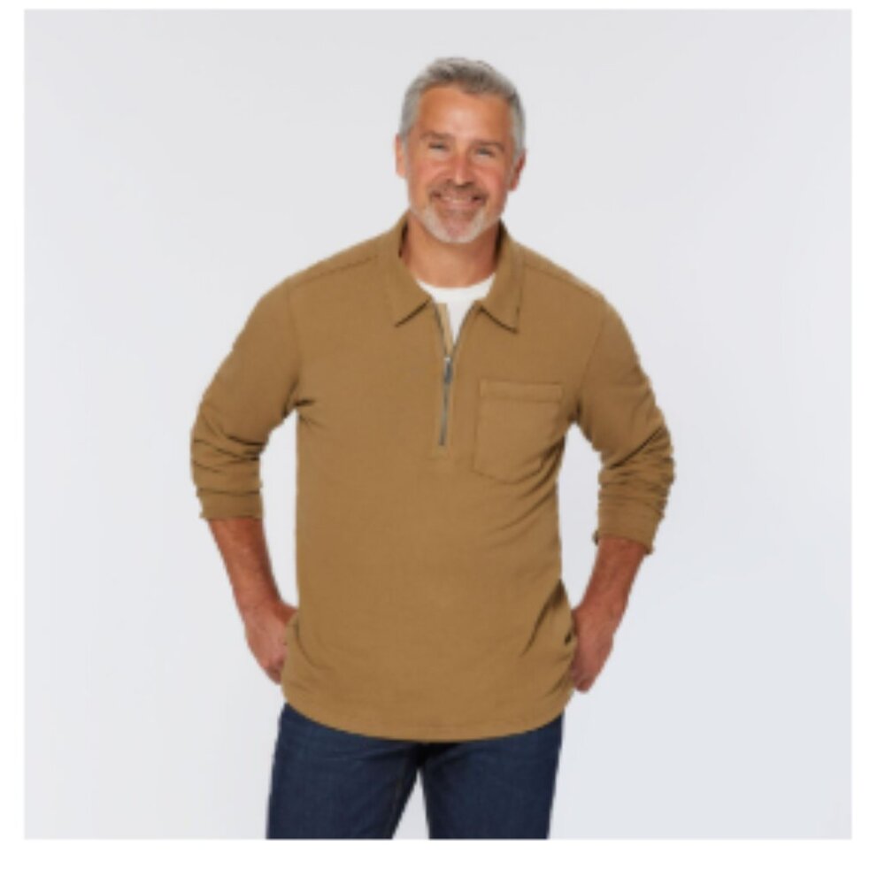 Men's Rugby Knit 1/2 Zip Pullover - Duluth Trading Co. size XL